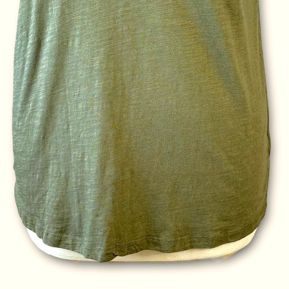 Social Standard Sanctuary Cap Short Sleeve T Shirt Top Scoop Neck Size XXL Green - Picture 6 of 13